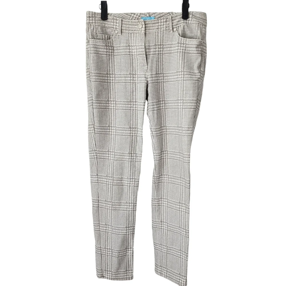 EUC J. McLaughlin Five Pocket  Houndstooth Plaid Skinny Denim Pant
